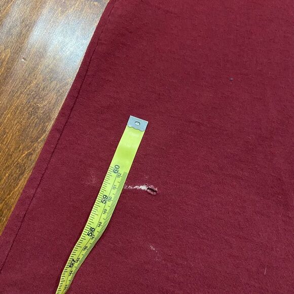 Champion Basic Fit Vintage 90s Maroon Red Cotton T-Shirt Men's Size Small - Picture 6 of 9